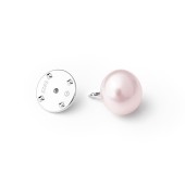 Brosa argint cu perla naturala roz nude 10 mm Pin DiAmanti EFB010BR_L-G